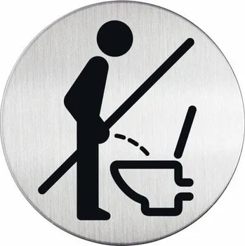 Informační tabulka Piktogram "Pouze v sedě", 83 mm