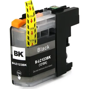 Inkoustová náplň pro Brother MFC J 4510 DW kompatibilní LC-123BK - barva černá - black