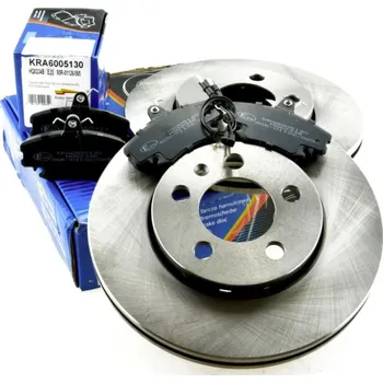 Brzdový komplet Brzdy kotouče a desky přední RENAULT CLIO I II MEGANE 238mm - KRAFT