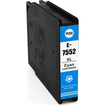 Inkoustová náplň pro Epson WorkForce Pro WF 8010 DW kompatibilní T7552 - barva azurová - cyan