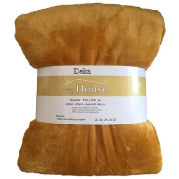JAHU Deka z mikrovlákna 200 x 220 cm, medová