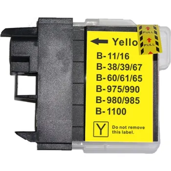 Inkoustová náplň pro Brother DCP J 315 W kompatibilní - barva žlutá - yellow