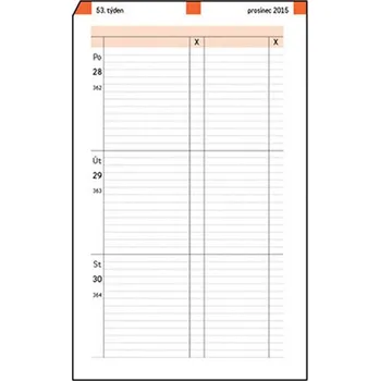 Náplň do diáře ADK náplň do diáře týdenní A5 2019