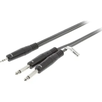 Počítač Sweex KABEL JACK 3.5 mm stereo -> 2x JACK 6.3 mm mono L/R 3m