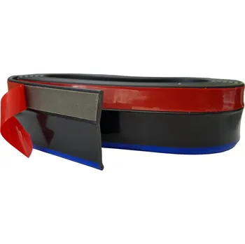 Tuning Samolepící lišta spoilerová 2,5m černá s modrou linkou