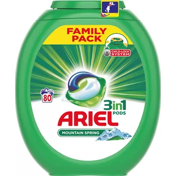 Prací gel Ariel Mountain Spring Gelové kapsle na praní 80 ks