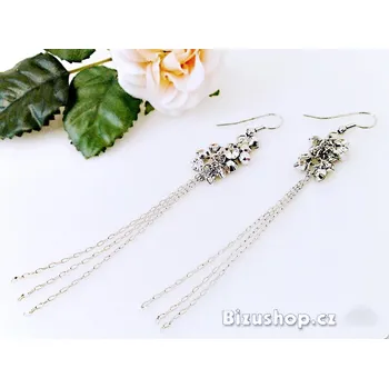 Náušnice Náušnice s drobnými skleněnými kamínky 7982 A