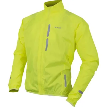 Cyklistická bunda Skládací nepromokavá bunda Wowow Bike Wind neonověžlutá vel. M (Skládací nepromokavá bunda Wowow Bike Wind neonověžlutá vel. M)
