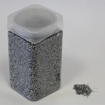 Přírodní kámen Písek sklo 1-2mm 500g stříbrná (GS120)