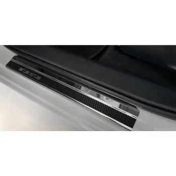 Tuning Prahové lišty Nissan Micra K14 2017- • nerez s karbonem • Alu-Frost