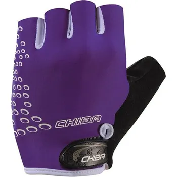 Cyklistické rukavice Rukavice Chiba Lady O2 černé/fialové vel. S (Rukavice Chiba Lady O2 černé/fialové vel. S)
