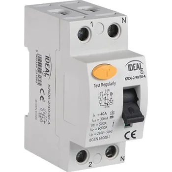 Proudový chránič Proudový chránič 63A KRD6-2 63/003/2 Kanlux