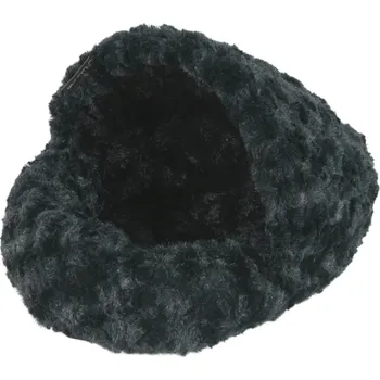 Pelíšek pro psa Pelíšek hlodavci Papuče Fuzzy černá