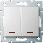 Kanlux LOGI Sdružený lustrový vypínač s LED - č. 5 - bílá