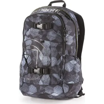 Školní batoh Meatfly Basejumper H- Hex- šedý batoh 20l
