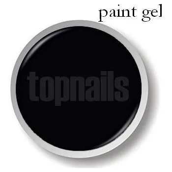 topnails - UV gel 402 PAINT BLACK 5g (color gel)