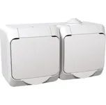 Schneider Electric Dvojzásuvka na povrch 230V CEDAR PLUS 230V, IP44