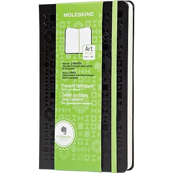 Zápisník Moleskine Evernote Sketchbook with Smart Stickers skicák