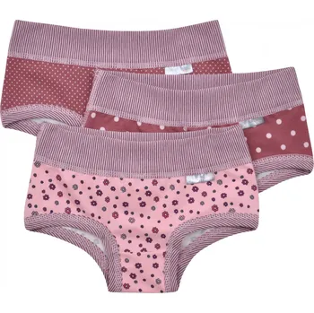Kalhotky trojbalení dívčích bavlněných kalhotek v růžové barvě
