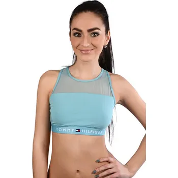 Tommy Hilfiger Sheer Flex Ctton Bralette Stillwater modrá Podprsenka Tommy Hilfiger Sheer Flex Ctton Bralette Stillwater modrá