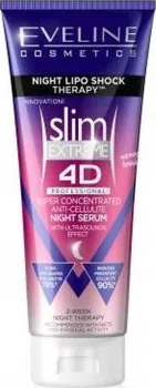 Zeštíhlující přípravek Eveline Cosmetics Slim Extreme 4D Night Lipo Noční sérum 250 ml