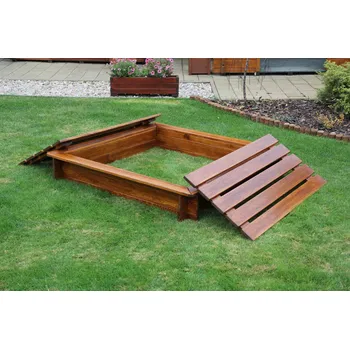 Pískoviště Pískoviště 120 x 120 cm s krytem (Český výrobek)