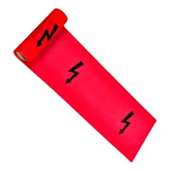 Výstražná páska Mateo Packing Folie výstražna červená blesk 22/100