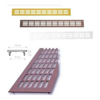 Větrací mřížka COBRA mřížka 100x500mm stříbrná