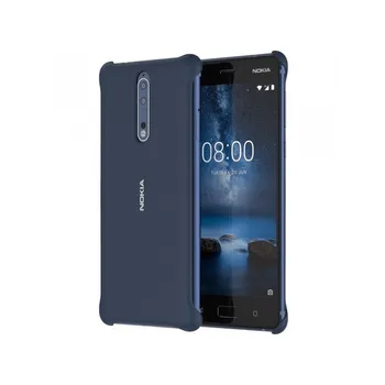 Pouzdro na mobilní telefon Nokia CC-801 Soft Touch Case pro Nokia 8 modré