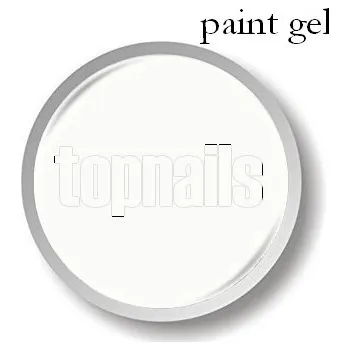 topnails - UV gel 401 PAINT WHITE 5g (color gel)