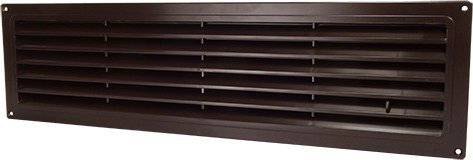 Větrací mřížka do dveří 462x124 mm MV450R s regulací hnědá