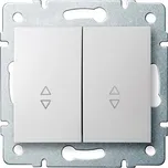 Kanlux LOGI Schodišťový vypínač dvojitý - 6 + 6 - bílá