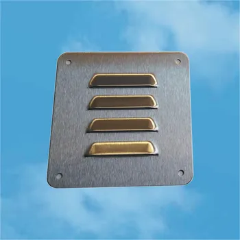 Větrací mřížka REFAX Mřížka nerezová, vysekávaná žaluzie 120x120 mm.