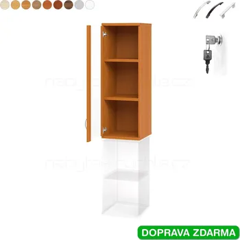 Policová skříň SZ 3 40 02 L H Hobis Strong - Skříň uzamykatelná horní, dveře prosklené levé