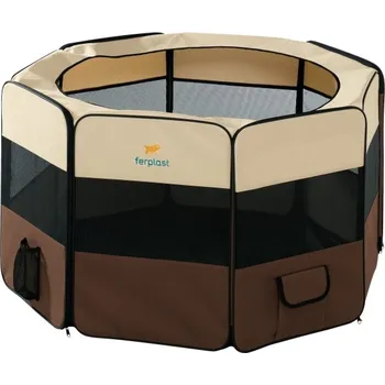 ohrádka pro psa Ferplast Holiday Park hnědá 61 x 118 x 118 cm