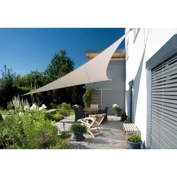 Stínicí plachta Sluneční clona Alupro trojúhelník 5 x 5 x 5 m