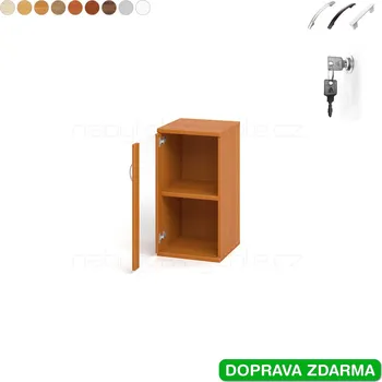 Policová skříň SZ 2 40 02 L Hobis Strong - Skříň uzamykatelná, dveře prosklené levé