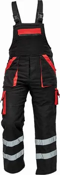 montérky CERVA Max Winter Rflx kalhoty s laclem černé/červené