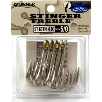 Rybářský háček Owner ST-66TN 5/0 - 5 ks