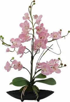 Umělá květina Euro Palms Eva orchidea 46 cm fialová