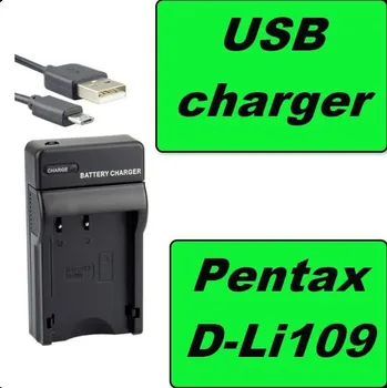 TopTechnology USB Nabíječka baterie Pentax D-Li109, DLi-109, DLi109 flexibilní, neoriginální