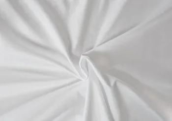 Prostěradlo Kvalitex Atlas hladký bílé bavlna 180 x 200 cm 