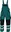 Červa Max Winter Rflx kalhoty s laclem zelené/černé, 60