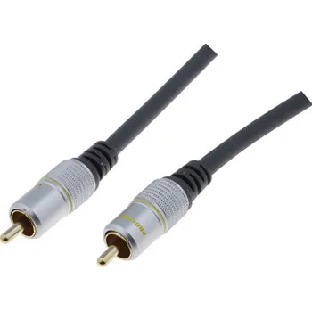 Audio kabel PROLINK Kabel RCA vidlice z obou stran 5m černá