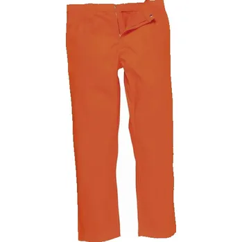 montérky BIZWELD nehořlavé pracovní kalhoty do pasu oranžové Velikost: M
