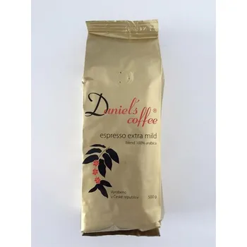 Káva Zrnková káva Daniels coffee 500g