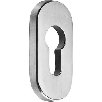 Dveřní kování SCHUCO SCHÜCO Oválná rozetka pro hliníkové dveře Barva: Bílá RAL 9010 - hliník