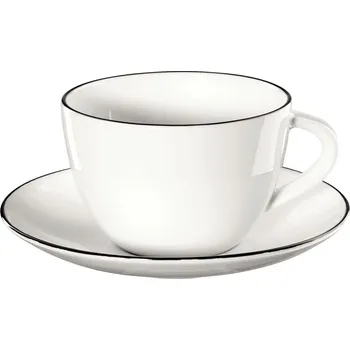 Vánoční dekorace Šálek s podšálkem Asa Selection Á TABLE NOIRE 210ml