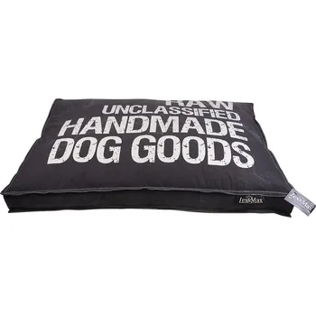 Pelíšek pro psa Luxusní pelíšek pro psa Lex & Max Raw 90 x 65 cm | antracit