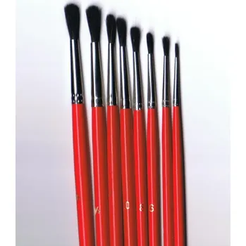 Umělecký štětec Others Štětec pro olej kulatý 12238 - vlas černý vůl Velikost: č. 4